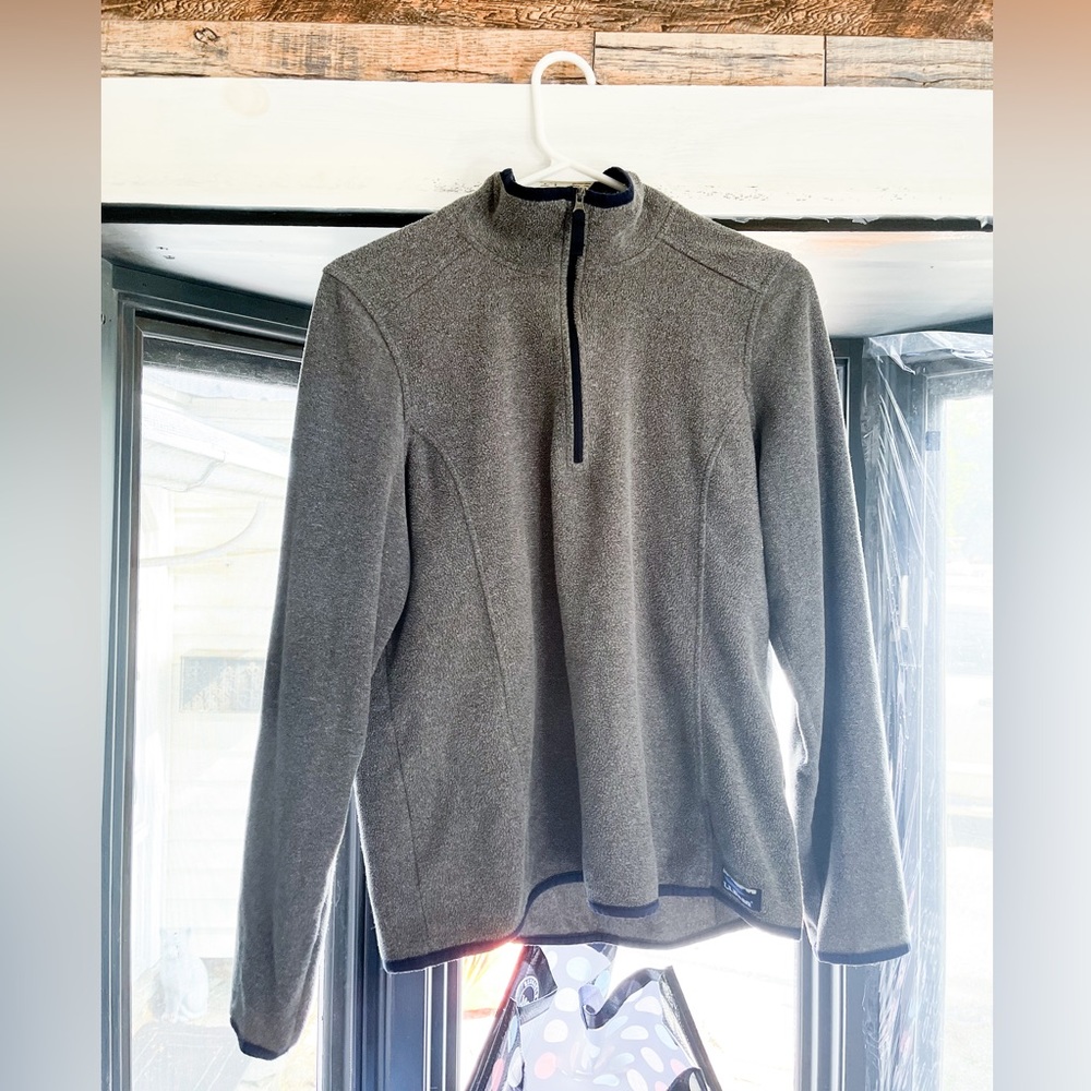 L.L. Bean soft zip up fleece size medium